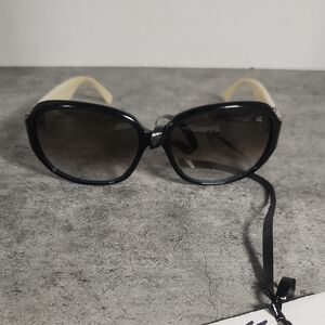 Ports Elegant Black and Cream Sunglasses